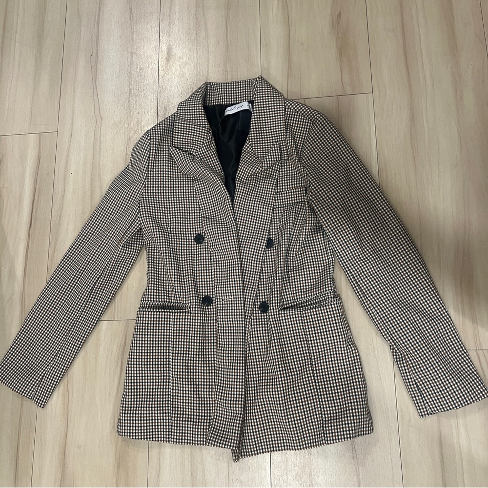 Petal & Pup Women's Houndstooth Blazer
